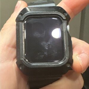 Black Smartwatch with Protective Case